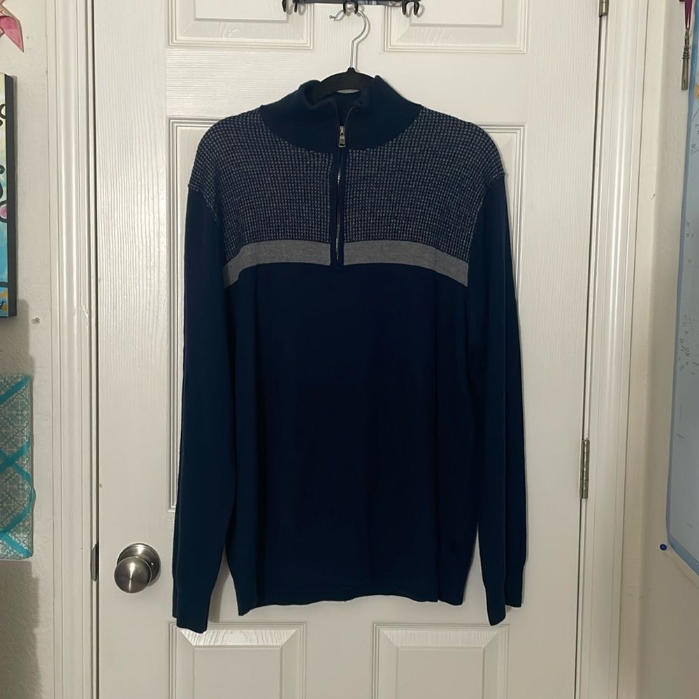 Banana Republic Merino Wool sweater 1/4 zip pullover - large